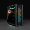 Obudowa PC CORSAIR midi tower ATX - Icue 5000t - RGB hartowane szkło - czarna