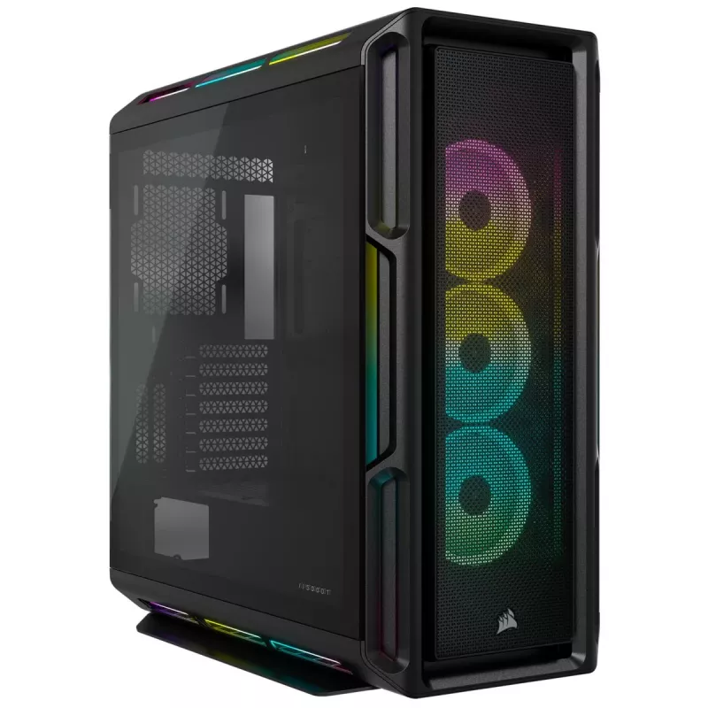 Obudowa PC CORSAIR midi tower ATX - Icue 5000t - RGB hartowane szkło - czarna