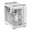 Obudowa PC ASUS TUF GAMING GT502 Horizon TG ARGB biały — Midi Tower, ATX, szkło hartowane, 4 wnęki 3,5 cala, maks. długość GPU 400 mm
