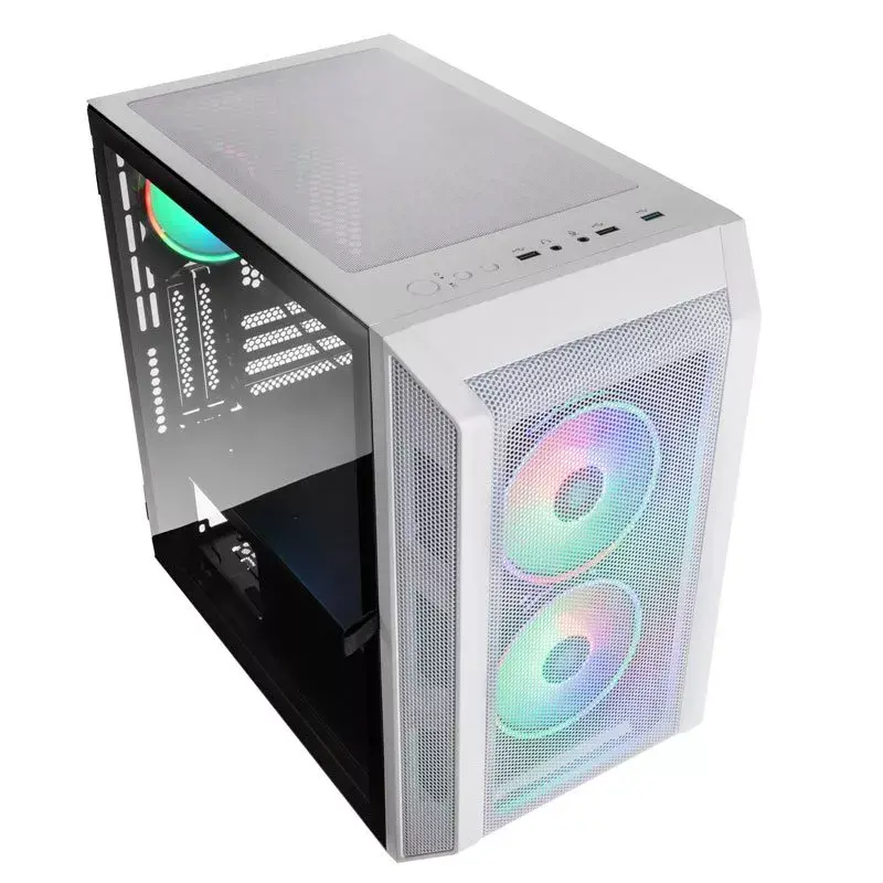 Obudowa PC Kolink Citadel Mesh RGB Micro Tower biała