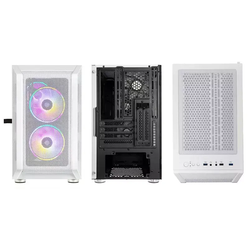 Obudowa PC Kolink Citadel Mesh RGB Micro Tower biała