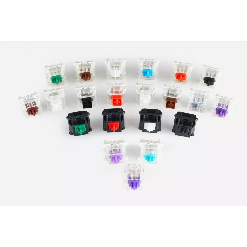 Glorious Gaming Gateron Czarny Switches - Linear Silent, Czarny, 120 szt., Gateron, Glorious PC Gaming Race GMMK, China