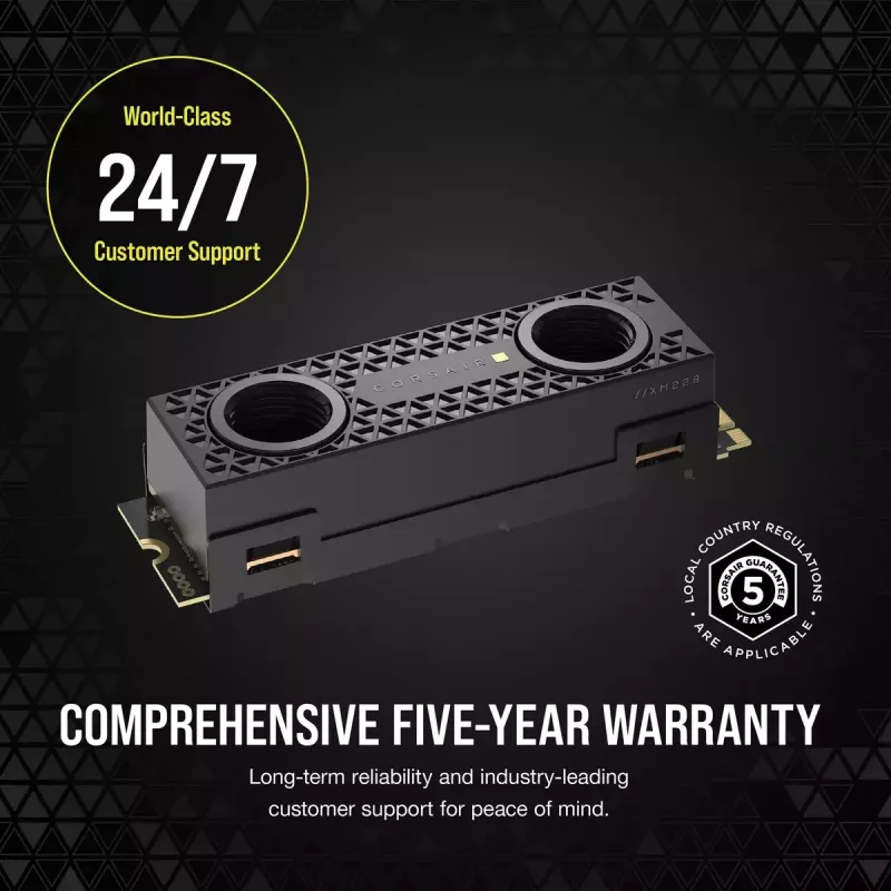 SSD disk Corsair 2 TB M.2 PCI Express 5.0 MP700 PRO Hydro X