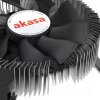 Hybrydowa chłodnica Akasa Intel LGA1700 Aluminium Czarny 3,76 mmH₂O Łożysko kulkowe