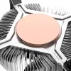 Hybrydowa chłodnica Akasa Intel LGA1700 Aluminium Czarny 3,76 mmH₂O Łożysko kulkowe