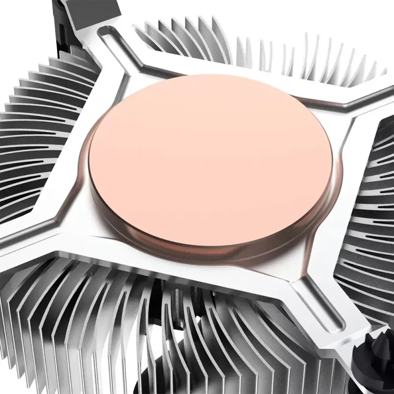 Hybrydowa chłodnica Akasa Intel LGA1700 Aluminium Czarny 3,76 mmH₂O Łożysko kulkowe