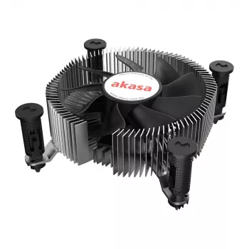 Hybrydowa chłodnica Akasa Intel LGA1700 Aluminium Czarny 3,76 mmH₂O Łożysko kulkowe