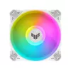 Chłodzenie powietrzne ASUS TUF GAMING TF120 ARGB biały EDITION — 3×120 mm wentylatory, 1900 RPM, 29 dB, pilot zdalnego sterowania