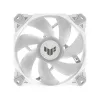 Chłodzenie powietrzne ASUS TUF GAMING TF120 ARGB biały EDITION — 3×120 mm wentylatory, 1900 RPM, 29 dB, pilot zdalnego sterowania