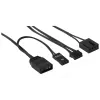 Aerocool Saturn 12F Pro ARGB wentylatory do obudowy, zestaw 3 szt. z kontrolerem, 120 mm