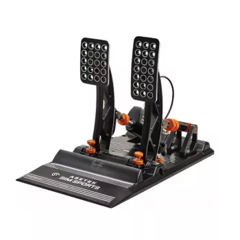Pedals Asetek 40-010-0000001 Kontroler Gamingowy USB Podświetlenie Czerwone Zielone