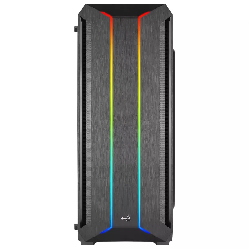 Aerocool SKYLINEV2BK PC ATX Case Dual Front Panel LED ARGB Fan ARGB 12cm Czarny