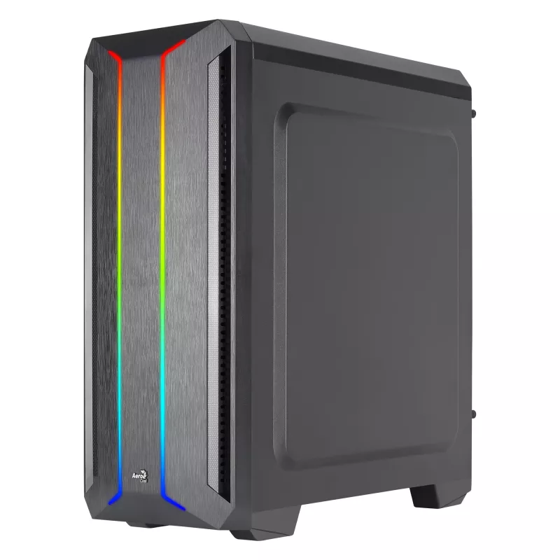 Aerocool SKYLINEV2BK PC ATX Case Dual Front Panel LED ARGB Fan ARGB 12cm Czarny