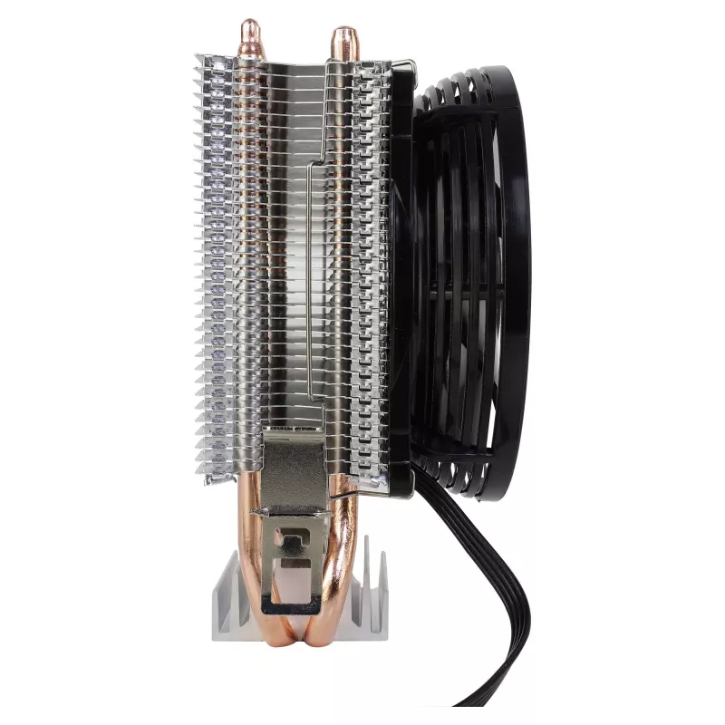 Chłodzenie CPU AEROCOOL VERKHO2 z wentylatorem 90 mm, łożyskiem hydraulicznym, 800–2000 RPM, TDP 110 W, obsługa wielu gniazd (otwarte opakowanie)