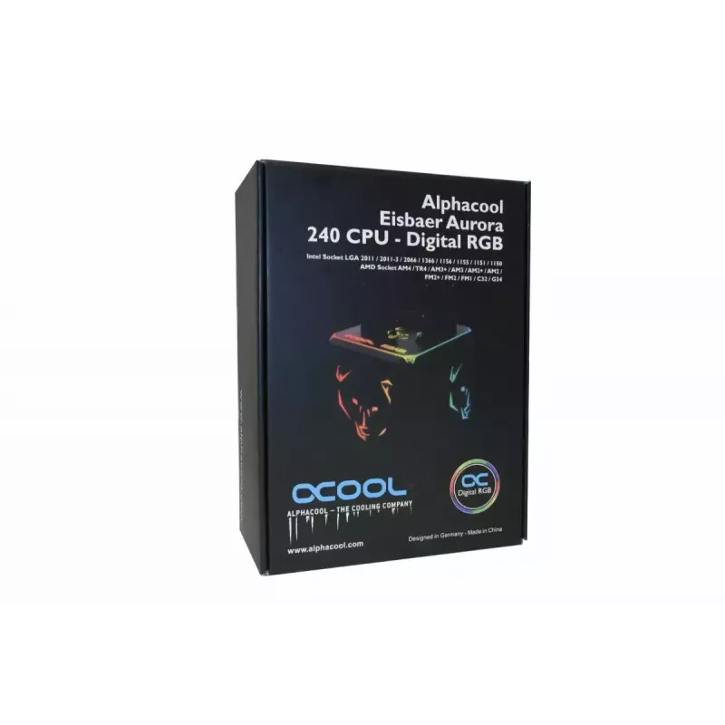 Chłodzenie cieczą Alphacool Eisbaer Aurora 240 CPU Processor Czarny