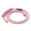 Kabel USB spiralny GLORIOUS GMMK Pixel Pink 1,5 m – odłączany kabel spiralny do klawiatur