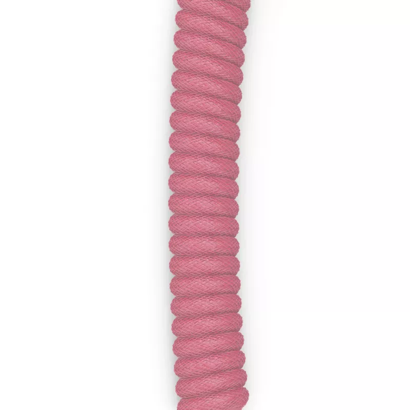 Kabel USB spiralny GLORIOUS GMMK Pixel Pink 1,5 m – odłączany kabel spiralny do klawiatur