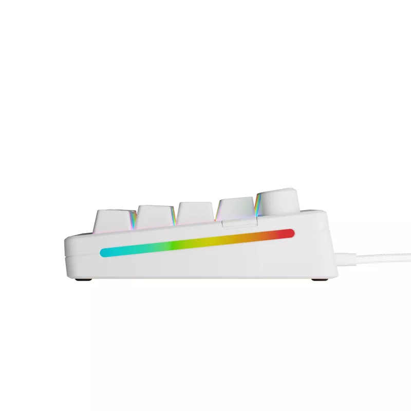 Mechaniczna klawiatura gamingowa GLORIOUS GMMK 3 65% Biała — Przewodowa USB, RGB, QWERTY (US)