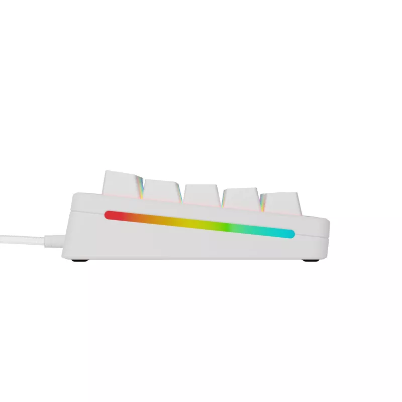 Mechaniczna klawiatura gamingowa GLORIOUS GMMK 3 65% Biała — Przewodowa USB, RGB, QWERTY (US)