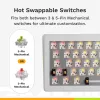 Mechaniczna klawiatura gamingowa GLORIOUS GMMK 3 65% Biała — Przewodowa USB, RGB, QWERTY (US)