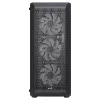 Aerocool BEAMBKV2 Gaming ATX Case 4 Fans 12cm FRGB Czarny, PC, Czarny, ATX, micro ATX, Mini-ITX, Gaming, niebieski, zielony, czerwony, Front, Side