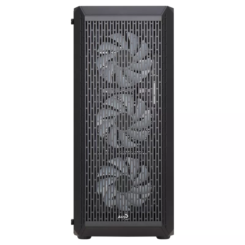Aerocool BEAMBKV2 Gaming ATX Case 4 Fans 12cm FRGB Czarny, PC, Czarny, ATX, micro ATX, Mini-ITX, Gaming, niebieski, zielony, czerwony, Front, Side