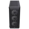 Aerocool BEAMBKV2 Gaming ATX Case 4 Fans 12cm FRGB Czarny, PC, Czarny, ATX, micro ATX, Mini-ITX, Gaming, niebieski, zielony, czerwony, Front, Side
