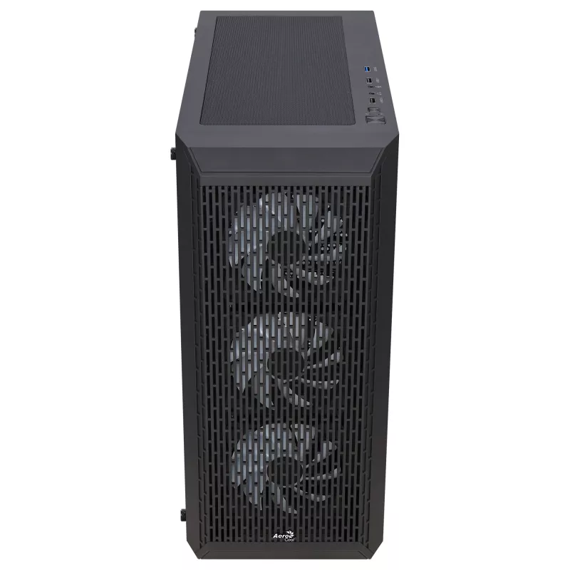 Aerocool BEAMBKV2 Gaming ATX Case 4 Fans 12cm FRGB Czarny, PC, Czarny, ATX, micro ATX, Mini-ITX, Gaming, niebieski, zielony, czerwony, Front, Side