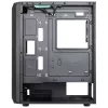Aerocool BEAMBKV2 Gaming ATX Case 4 Fans 12cm FRGB Czarny, PC, Czarny, ATX, micro ATX, Mini-ITX, Gaming, niebieski, zielony, czerwony, Front, Side