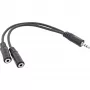 Kabel Y InLine 3,5 mm Jack męski na 2x 3,5 mm Jack żeński Stereo 2 m