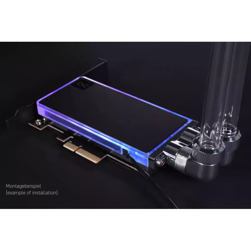 Alphacool Core M.2 NVMe PCIe 5.0 Liquid Cooler z backplate