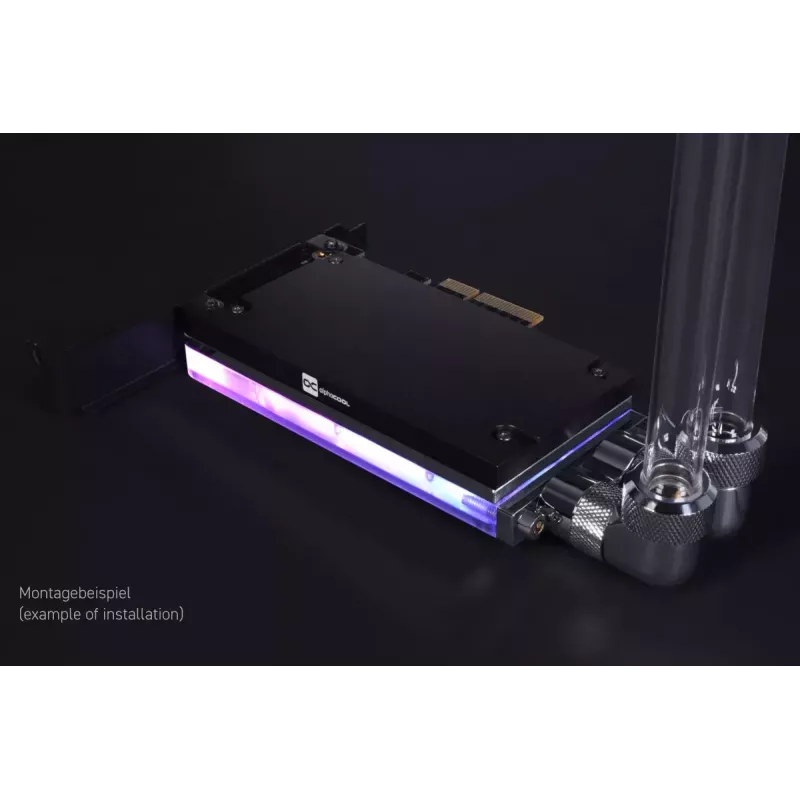 Alphacool Core M.2 NVMe PCIe 5.0 Liquid Cooler z backplate