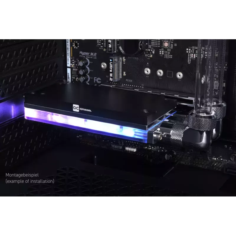 Alphacool Core M.2 NVMe PCIe 5.0 Liquid Cooler z backplate