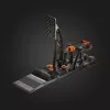 Asetek Gaming Pedals 40-010-0000002 — Przewodowe pedały do PC, obudowa aluminiowo-brązowa, kolory czarny/pomarańczowy/biały