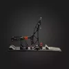 Asetek Gaming Pedals 40-010-0000002 — Przewodowe pedały do PC, obudowa aluminiowo-brązowa, kolory czarny/pomarańczowy/biały