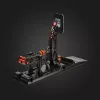 Asetek Gaming Pedals 40-010-0000002 — Przewodowe pedały do PC, obudowa aluminiowo-brązowa, kolory czarny/pomarańczowy/biały