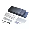 Blok wodny + backplate Phanteks Glacier G40 Acrylic miedź szary Transparent