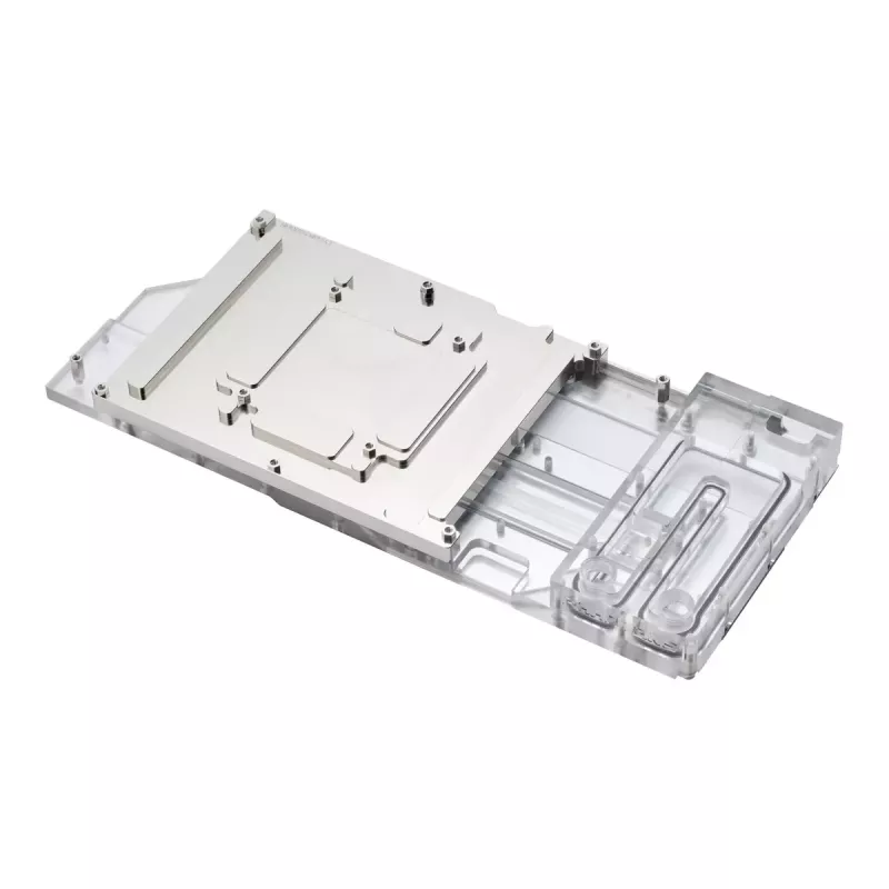 Blok wodny + backplate Phanteks Glacier G40 Acrylic miedź szary Transparent