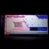 Blok wodny + backplate Phanteks Glacier G40 Acrylic miedź szary Transparent