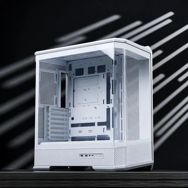 Obudowa komputerowa Jonsbo D400 Midi Tower ATX Szkło Hartowane - Biała
