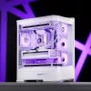 Obudowa komputerowa Jonsbo D400 Midi Tower ATX Szkło Hartowane - Biała