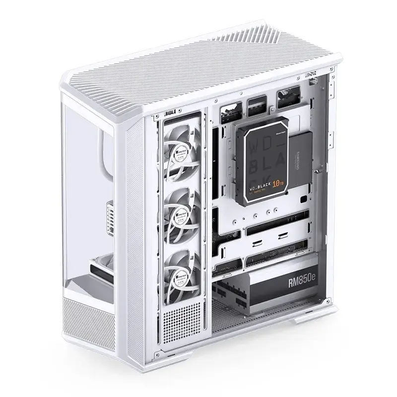 Obudowa komputerowa Jonsbo D400 Midi Tower ATX Szkło Hartowane - Biała