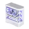 Obudowa komputerowa Jonsbo D400 Midi Tower ATX Szkło Hartowane - Biała