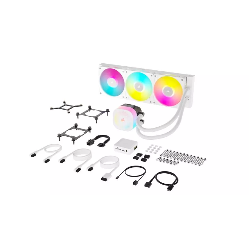 Chłodzenie CPU CORSAIR - Icue Link Titan 360 Rx RGB Aio chłodzenie cieczą - biały