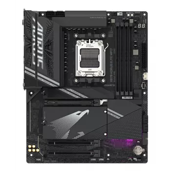 Płyta główna GIGABYTE X870 AORUS ELITE WIFI7 - obsługuje procesory AMD Ryzen 9000, 16+2+2 faz VRM, do 8000MHz DDR5 (OC), 3xPCIe 5.0 + 1xPCIe 4.0, Wi-Fi 7, 2.5GbE LAN, USB 4