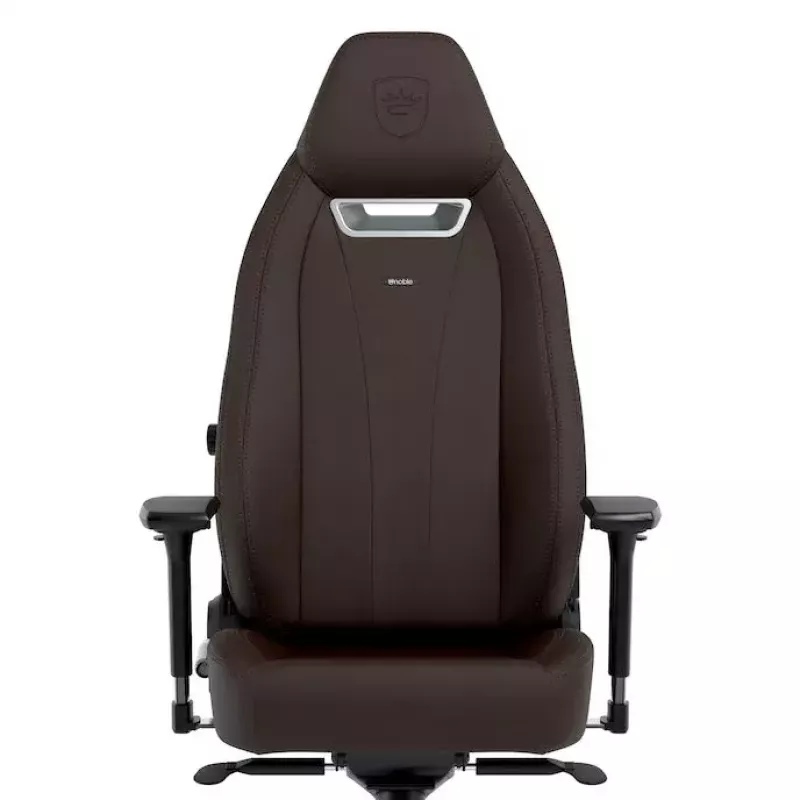 Fotel gamingowy noblechairs LEGEND — siedzisko wyściełane, brązowy, szerokość 520 mm, wysokość 132–142 cm, maksymalne obciążenie 150 kg