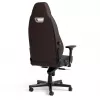 Fotel gamingowy noblechairs LEGEND — siedzisko wyściełane, brązowy, szerokość 520 mm, wysokość 132–142 cm, maksymalne obciążenie 150 kg