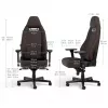 Fotel gamingowy noblechairs LEGEND — siedzisko wyściełane, brązowy, szerokość 520 mm, wysokość 132–142 cm, maksymalne obciążenie 150 kg