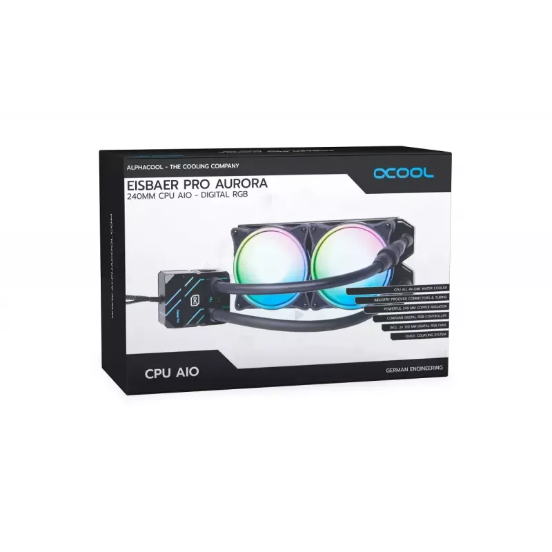 Chłodzenie cieczą typu all-in-one Alphacool Eisbaer Pro Aurora 240