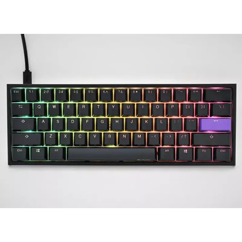 Klawiatura Ducky One 2 Pro Mini Gaming USB QWERTY US English Czarna